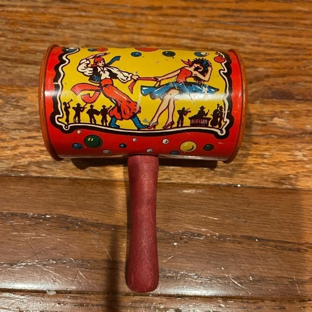 Kirchhof Life of the party Rattle Drum USA Metal Toy Halloween NOISEMAKER NL351.